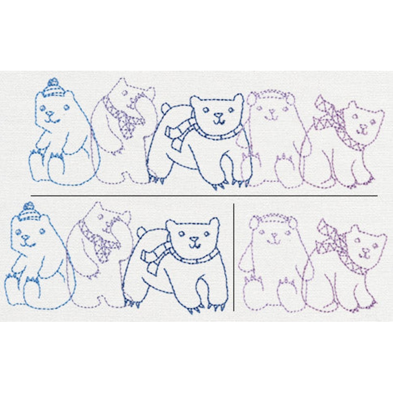 Polar Bear Border (Split)|1.97″ x 3.86″ / 50mm x 98mm