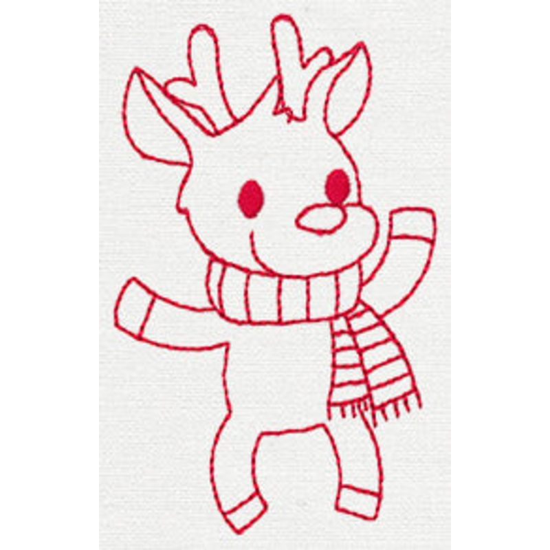 Prancing Reindeer 2|3.86″ x 2.36″ / 98mm x 60mm