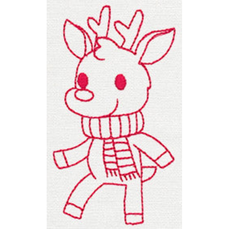 Prancing Reindeer 4|3.86″ x 2.28″ / 98mm x 58mm