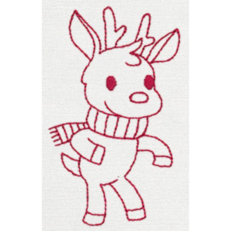 Prancing Reindeer 5|3.86″ x 2.32″ / 98mm x 59mm