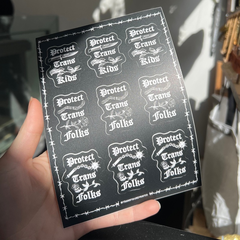 Protect Trans Folks Sticker Sheet