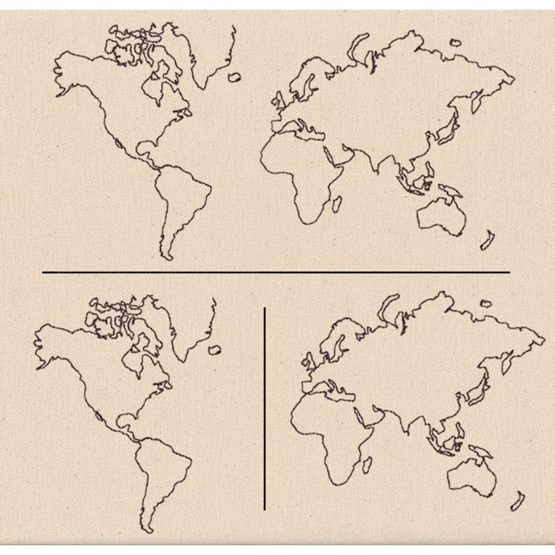 Wanderlust – World Map (Split)