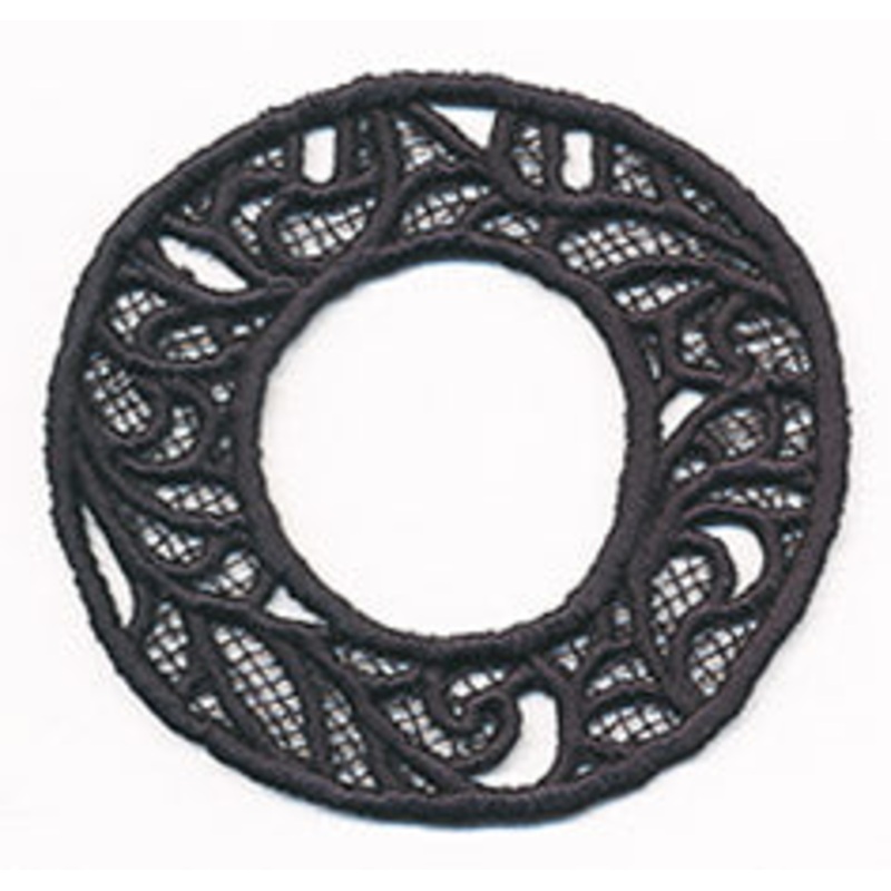Bunting Letter O (Lace)|3.03″ x 3.23″ / 77mm x 82mm