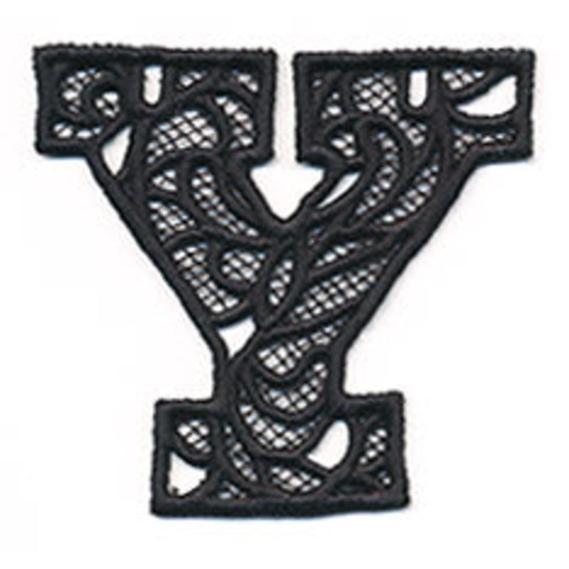 Bunting Letter Y (Lace)|2.87″ x 3.15″ / 73mm x 80mm