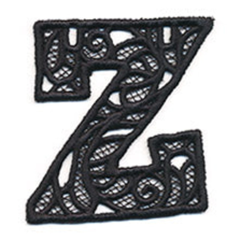 Bunting Letter Z (Lace)|2.87″ x 2.56″ / 73mm x 65mm