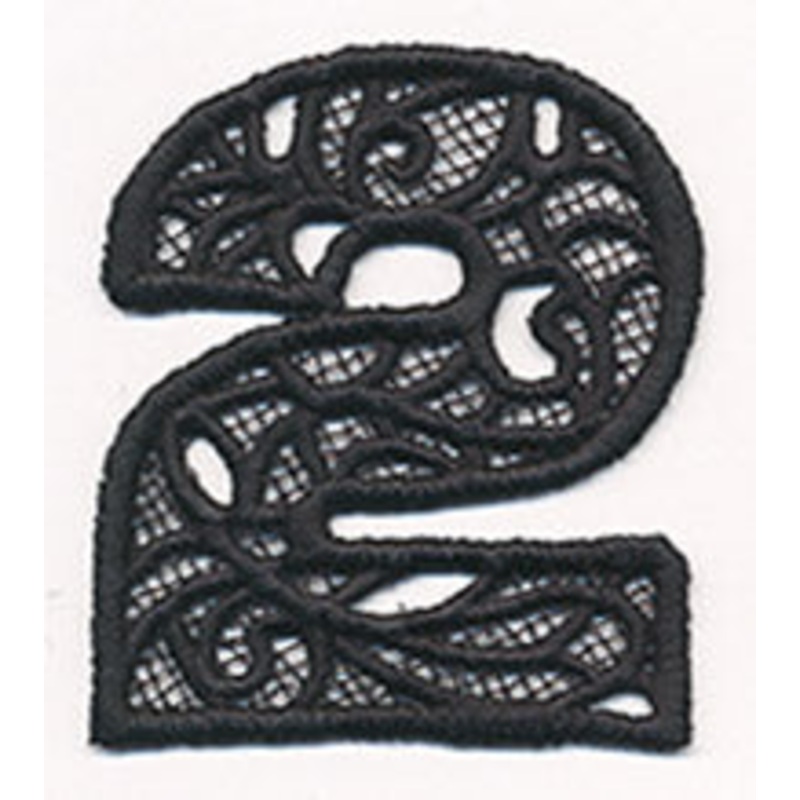 Bunting Number 2 (Lace)|2.91″ x 2.48″ / 74mm x 63mm