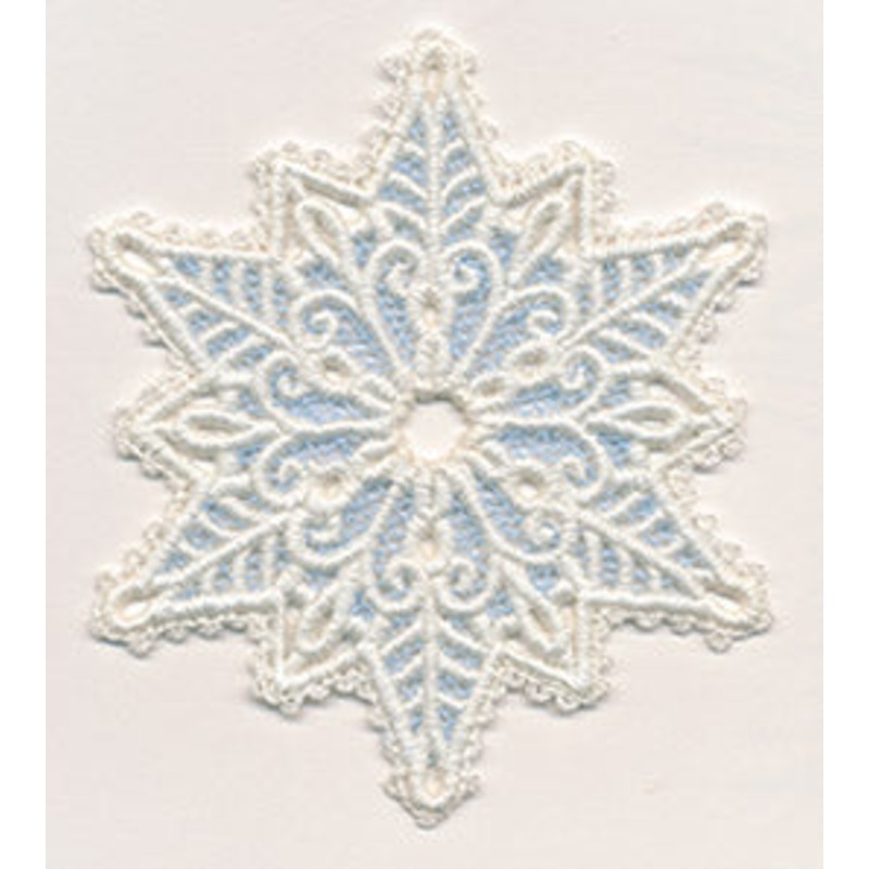 Ice Crystal (Lace)|3.86″ x 3.35″ / 98mm x 85mm