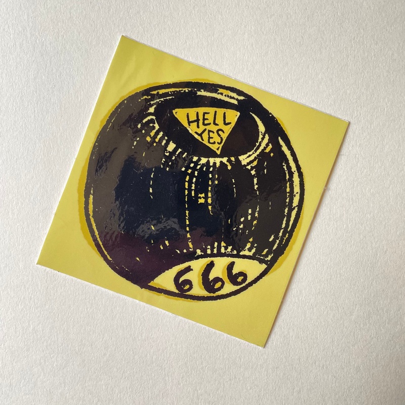 Magic 666 Ball Sticker