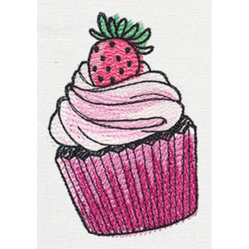 Oh Sugar Border – Cupcake|3.82″ x 2.68″ / 97mm x 68mm