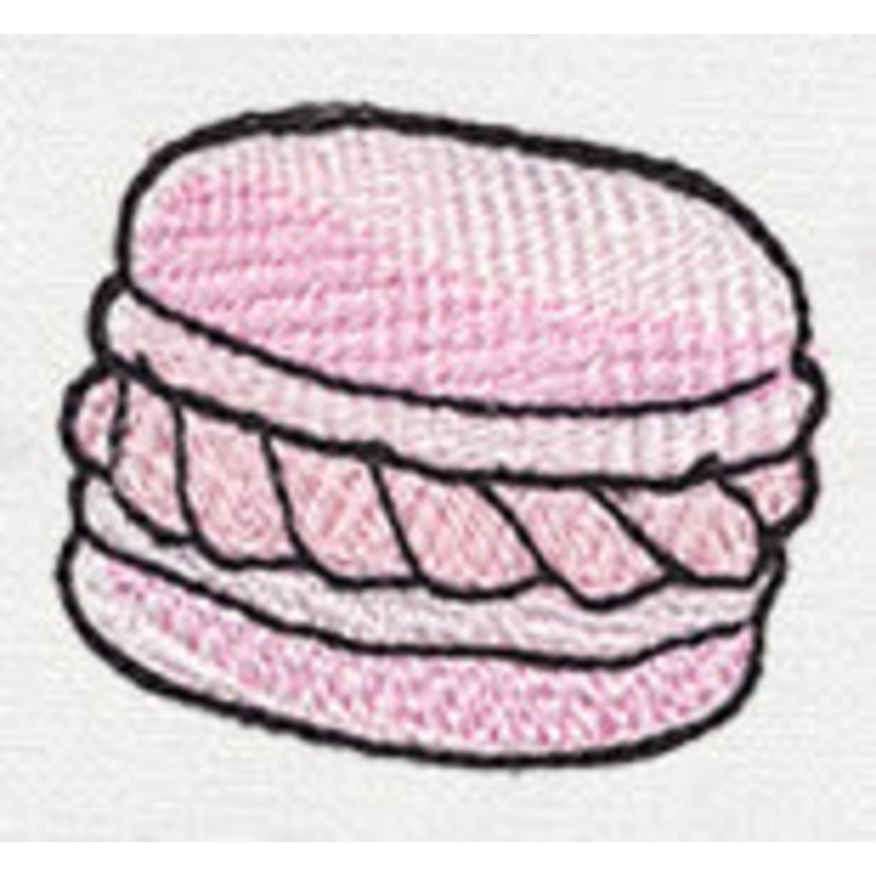 Oh Sugar Border – Macaroon|1.65″ x 1.93″ / 42mm x 49mm