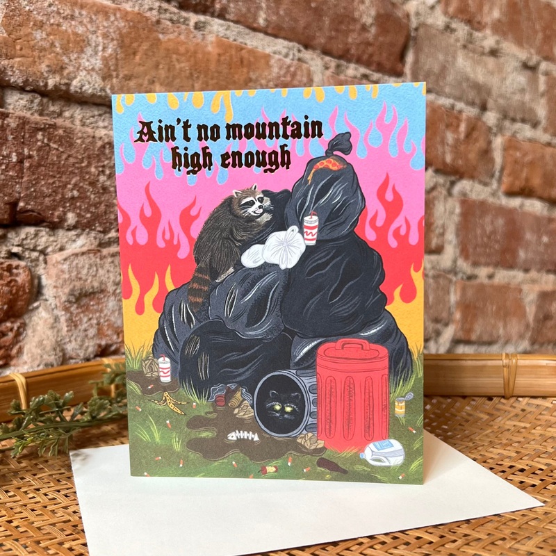 Raccoon Fun Card