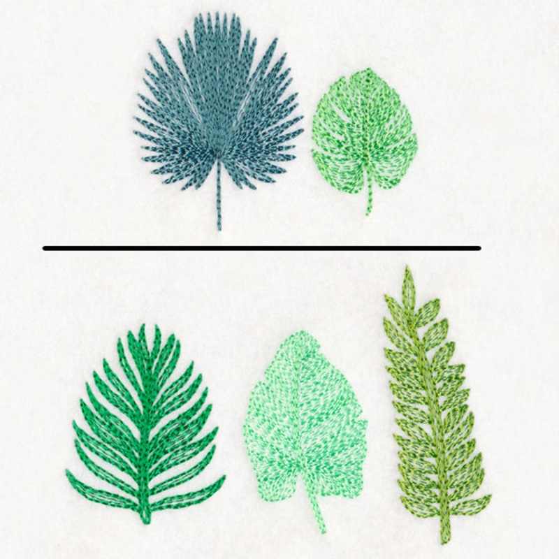 Frond of You Border|2.56″ x 3.86″ / 65mm x 98mm