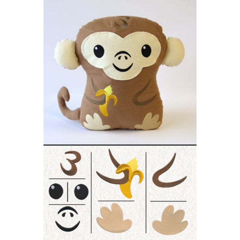 Monkey Plush Kit|3.82″ x 3.7″ / 97mm x 94mm
