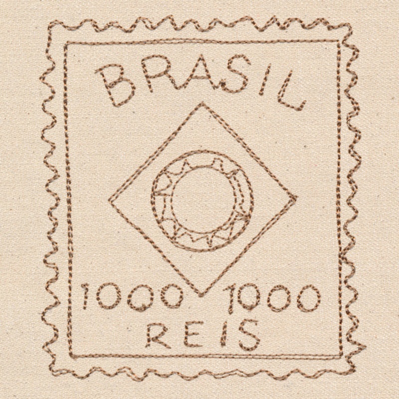Passport to Brazil – Stamp|3.86″ x 3.43″ / 98mm x 87mm