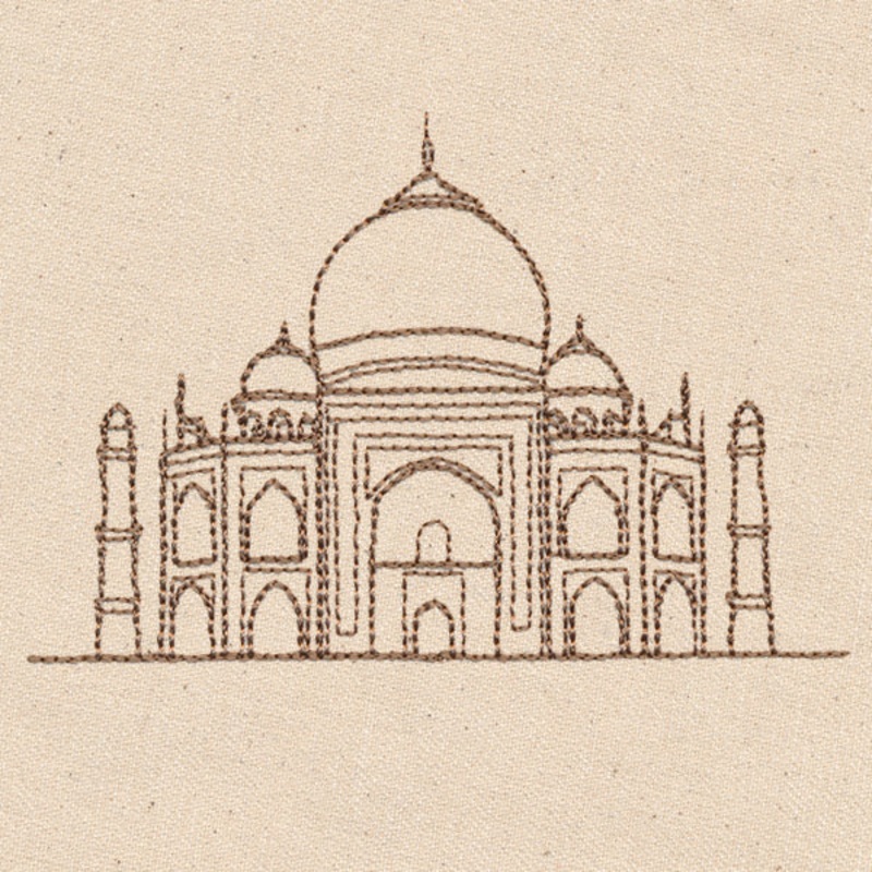 Passport to India – Taj Mahal|3.07″ x 3.86″ / 78mm x 98mm