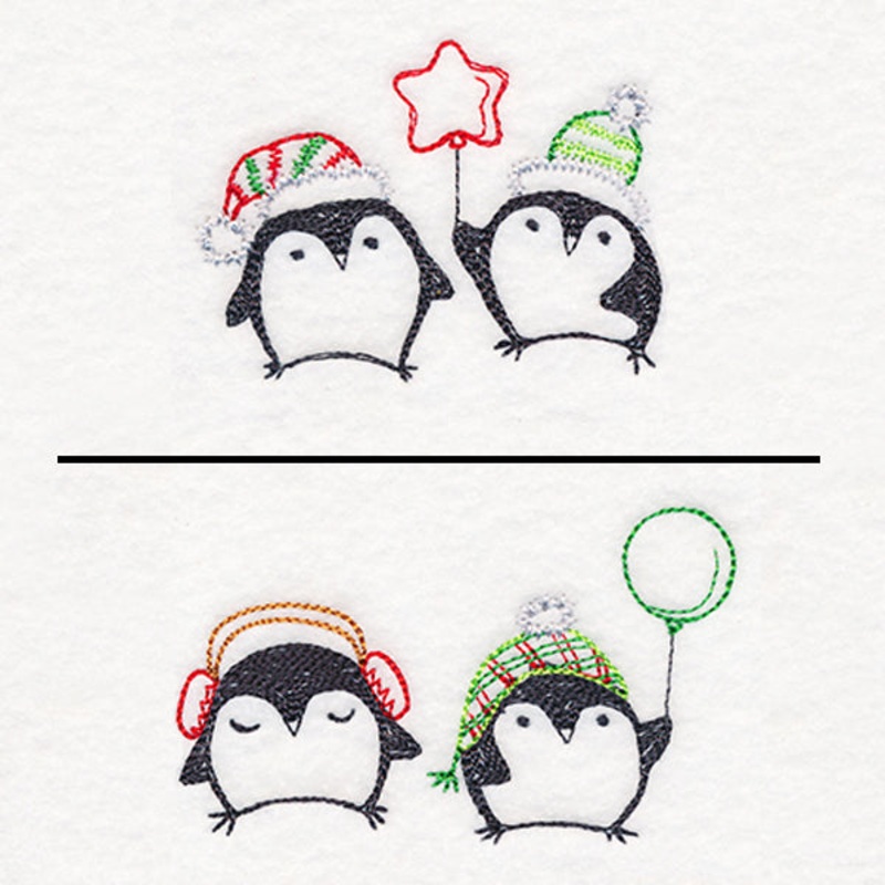 Penguin Parade|2.2″ x 3.7″ / 56mm x 94mm