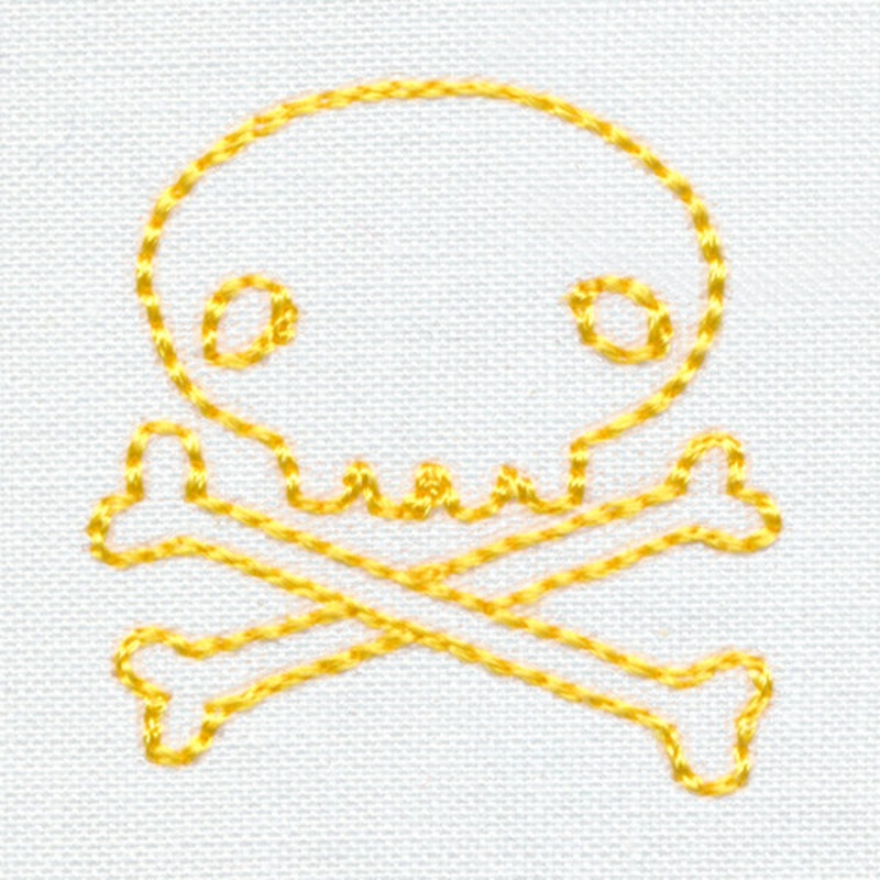Skully Border – Skull 3|1.38″ x 1.38″ / 35mm x 35mm