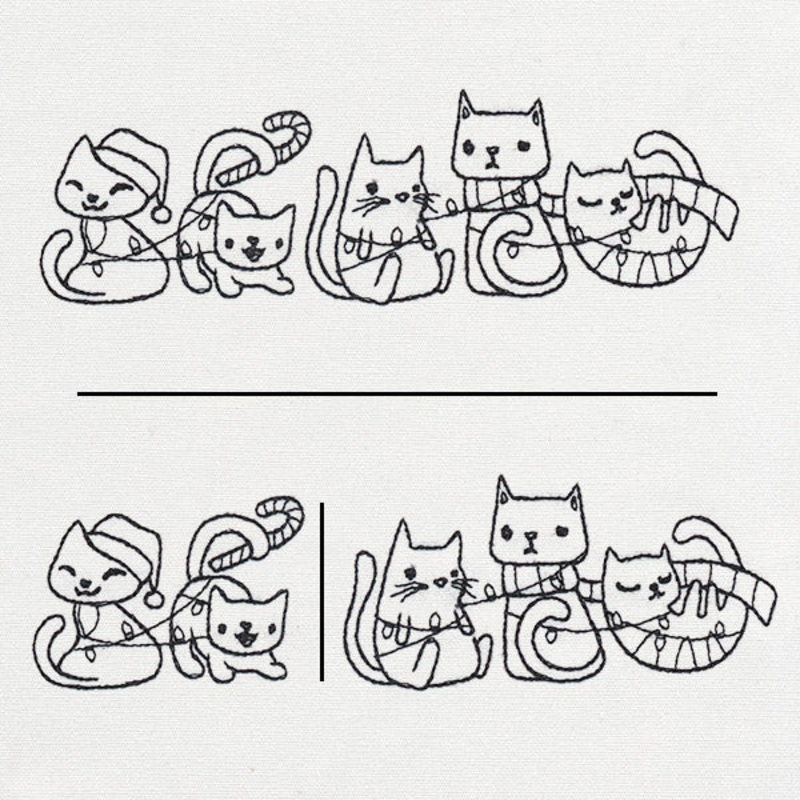 Tangled Kittens Border (Split)