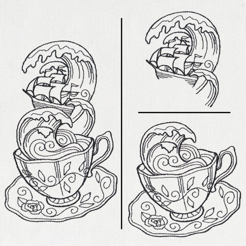 Tempest in a Teacup (Split)|3.19″ x 2.52″ / 81mm x 64mm