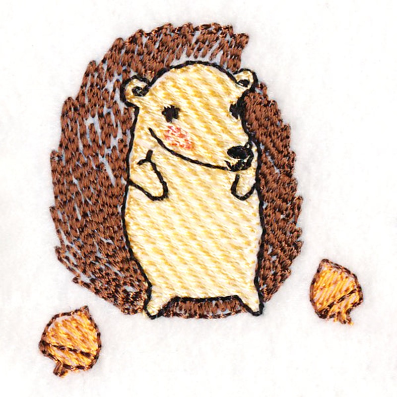 Darling Woodland Hedgehog|1.73″ x 1.54″ / 44mm x 39mm