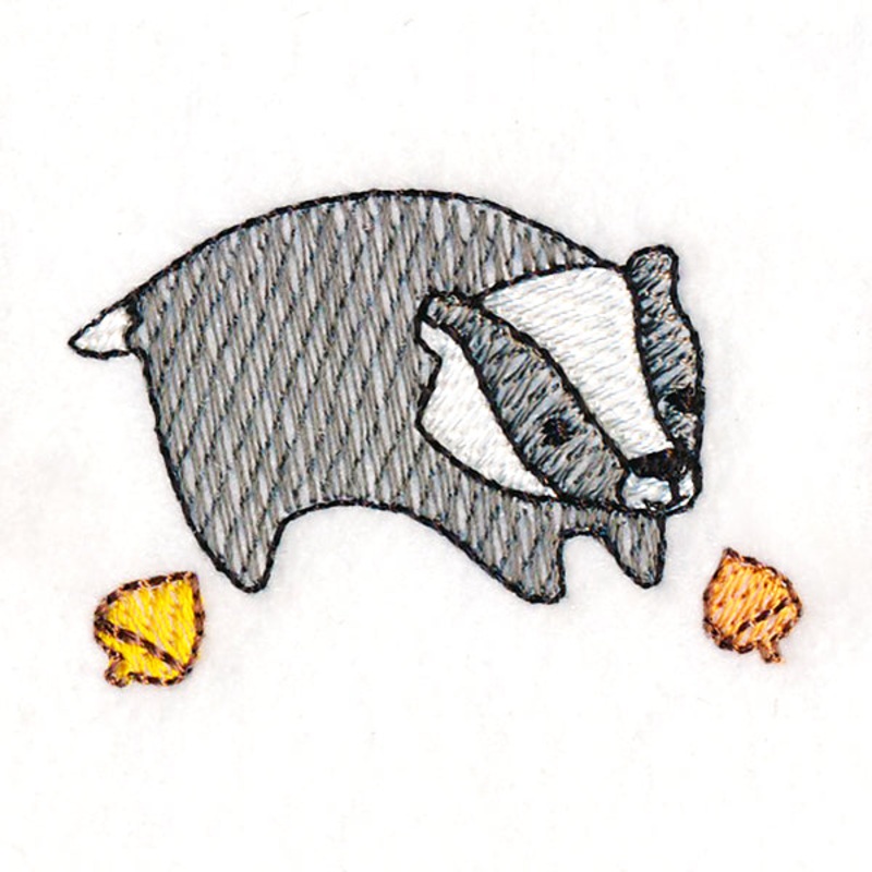 Delightful Woodland Badger|1.3″ x 1.89″ / 33mm x 48mm