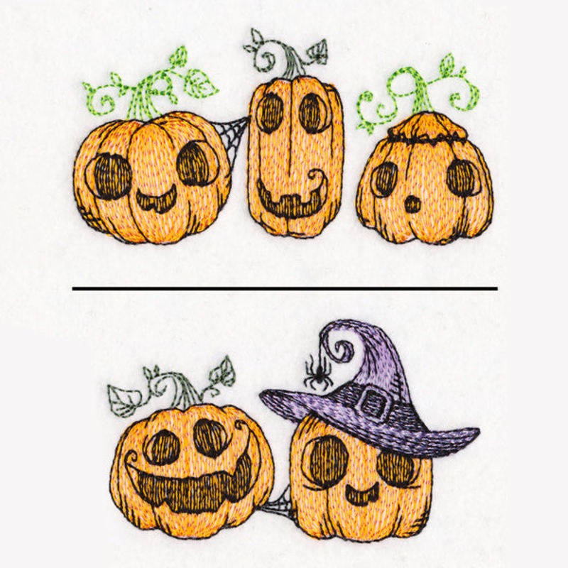 Jolly Jack O’ Lantern Border|1.89″ x 3.58″ / 48mm x 91mm