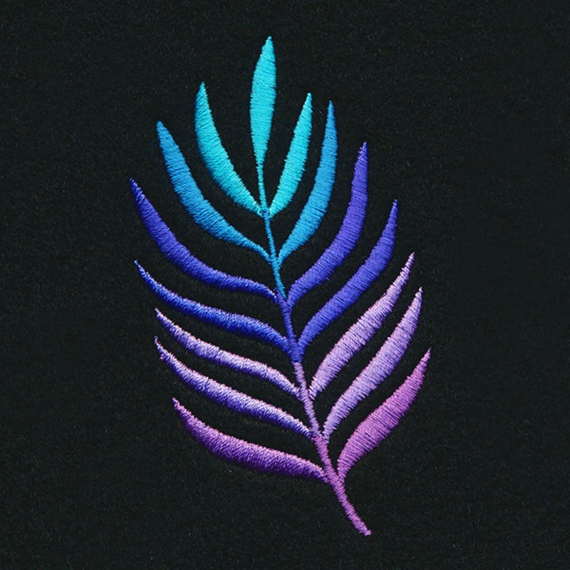 Ombre Tropical Leaves – Palm Frond