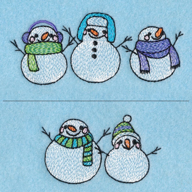 Snowman Parade|1.61″ x 3.86″ / 41mm x 98mm