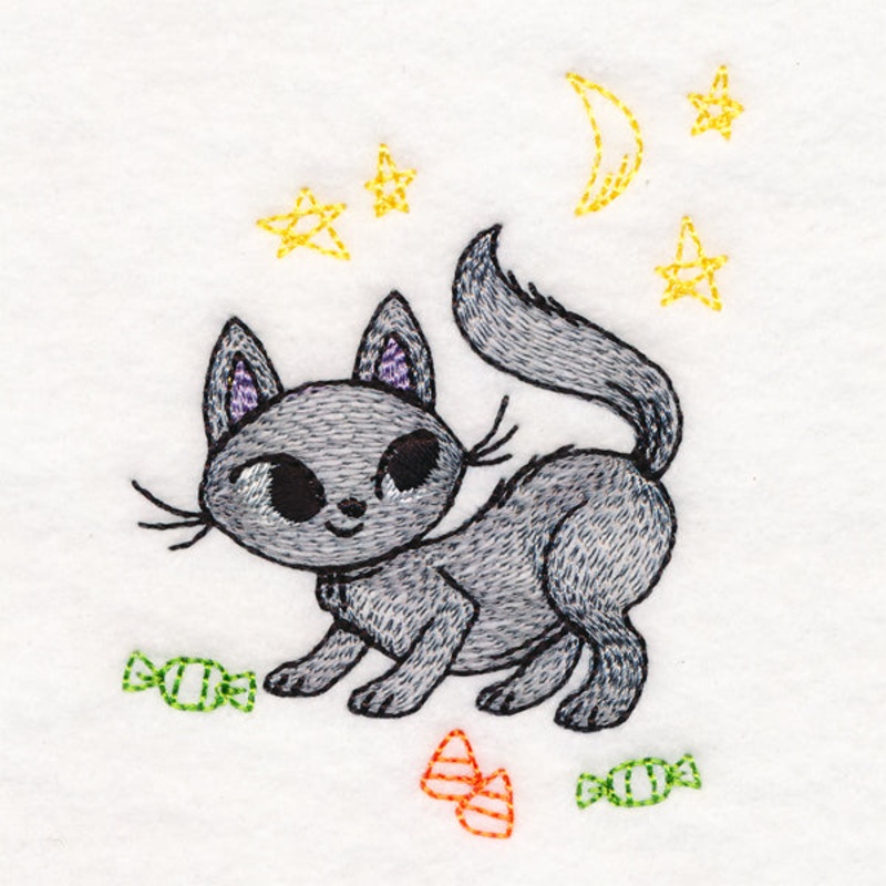 Spooky Kitty 1|3.5″ x 2.68″ / 89mm x 68mm