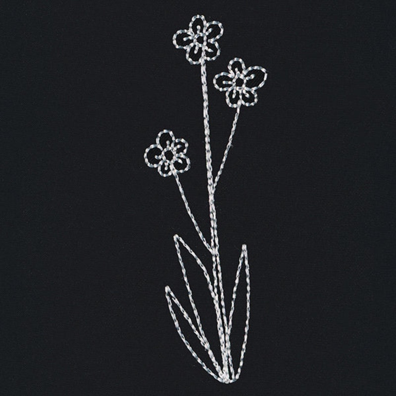Wildflower Blooms 1|3.54″ x 1.14″ / 90mm x 29mm