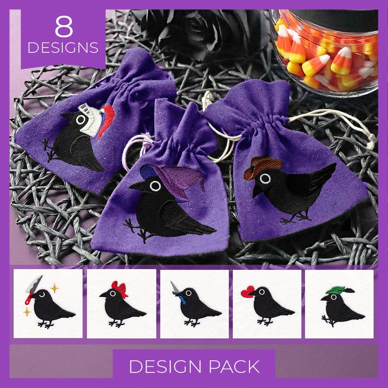 Crow Party Design Pack|3.87″ x 3.73″ / 98.38mm x 94.86mm