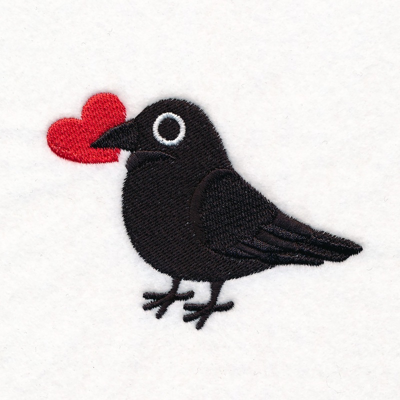 Crow Party – Heart|2.9″ x 3.87″ / 73.53mm x 98.38mm