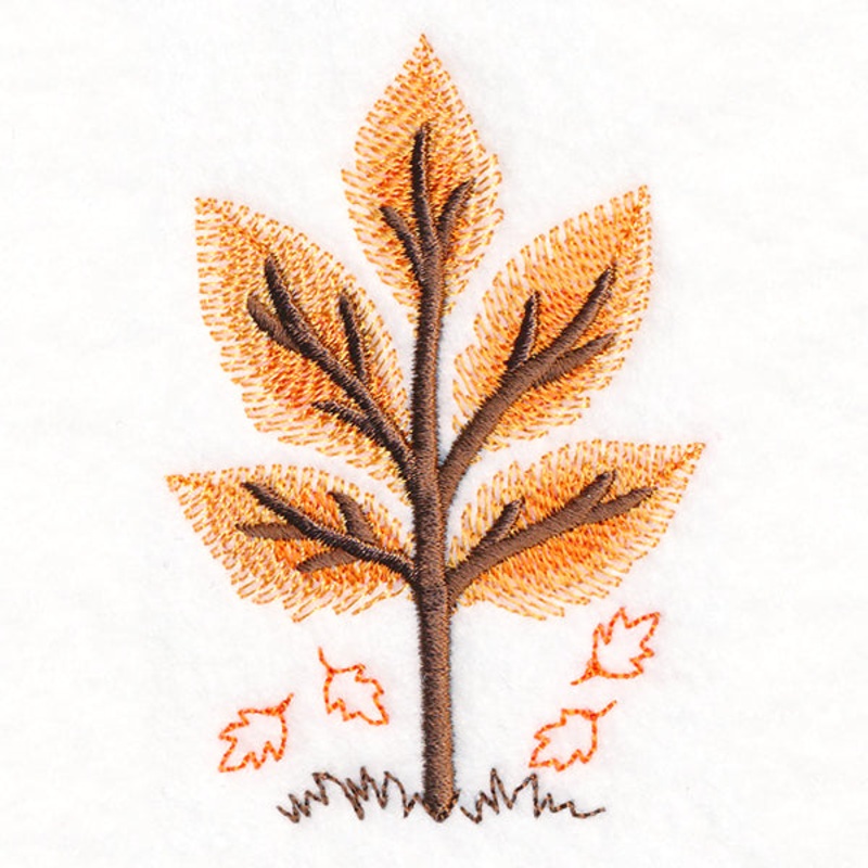 Falling Ash Leaves|3.46″ x 2.32″ / 88mm x 59mm