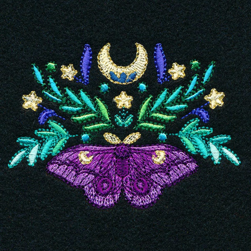Moth Kaleidoscope Accent|2.55″ x 3.56″ / 64.8mm x 90.39mm
