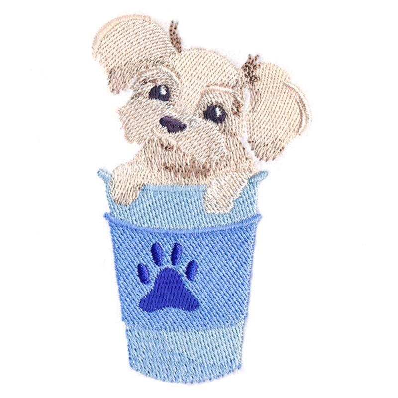 Pup-ppuccino Maltipoo|3.78″ x 2.2″ / 96mm x 56mm
