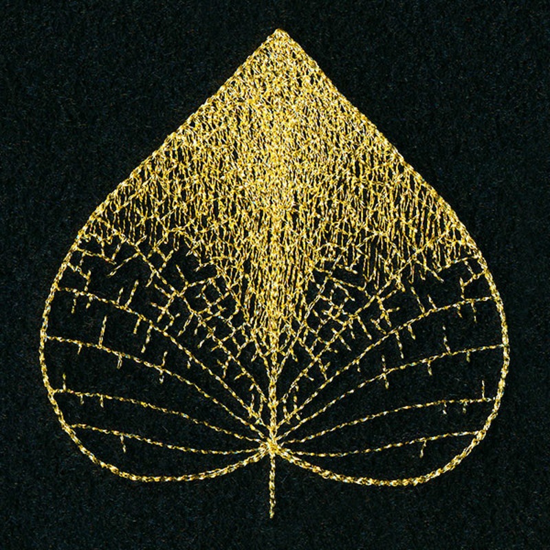 Sheer Delicate Leaf 1|2.87″ x 2.68″ / 73mm x 68mm