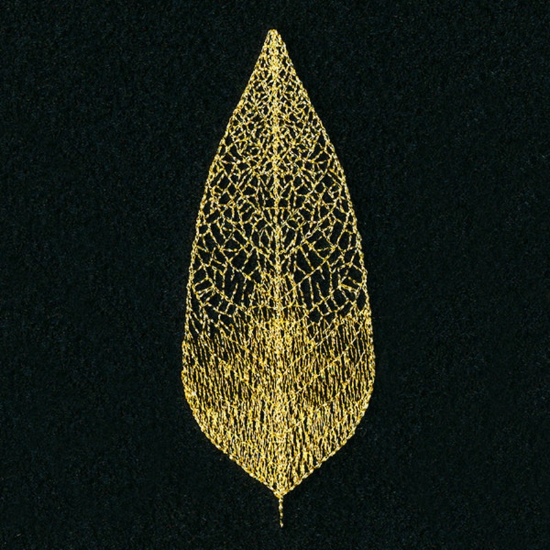 Sheer Delicate Leaf 2|3.86″ x 1.46″ / 98mm x 37mm