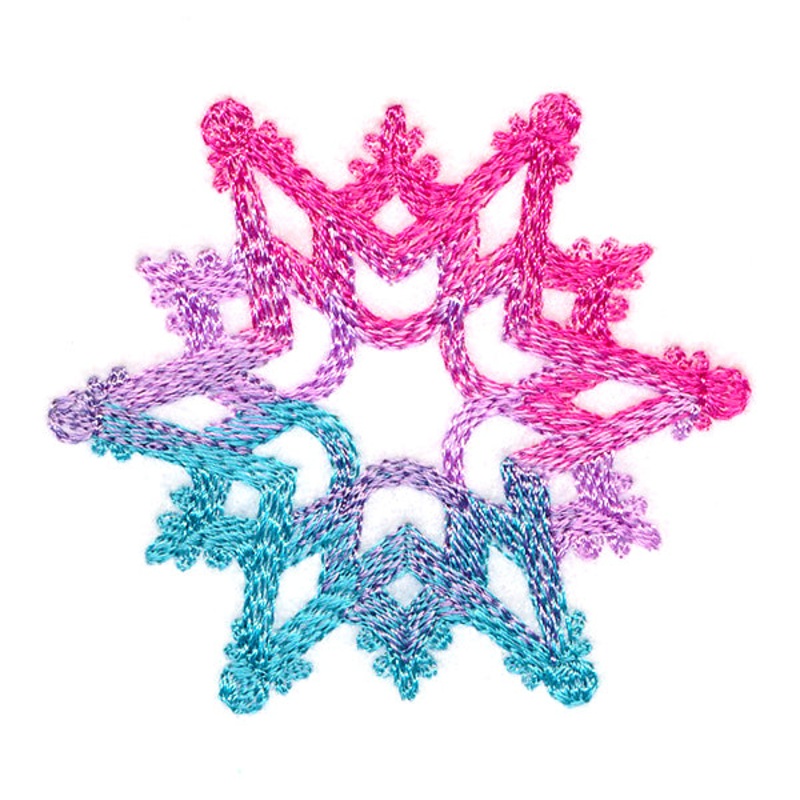 Spectrum Snowflake 2|2.2″ x 2.56″ / 56mm x 65mm