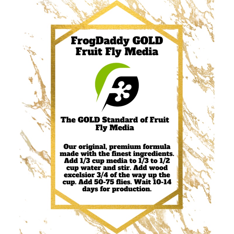 Sample Pack – FrogDaddy GOLD Premium Fruit Fly Media