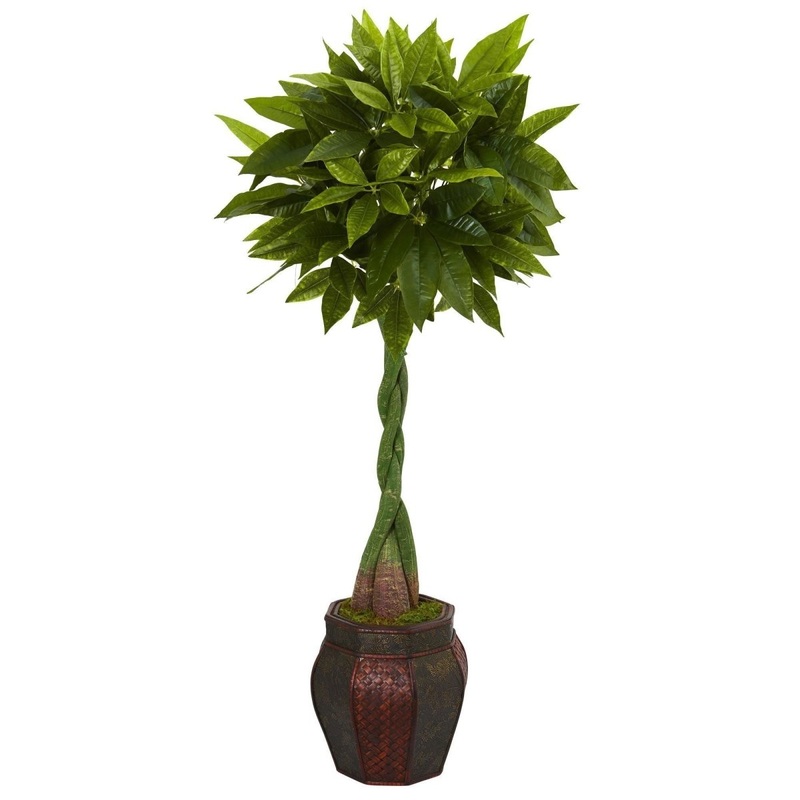 5-ft Money Artificial Tree in Decorative Planter  Lifelike Faux Tree