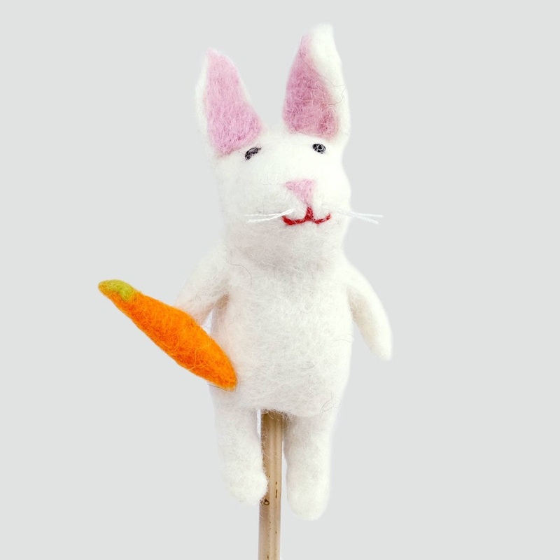 Finger Puppets – White Bunny
