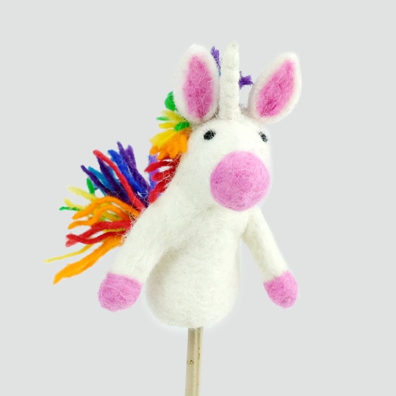 Rainbow Unicorn Finger Puppet