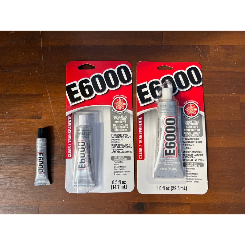 E6000 Glue|Mini (0.18 oz)|Small (0.5 oz)|Medium (1 oz)