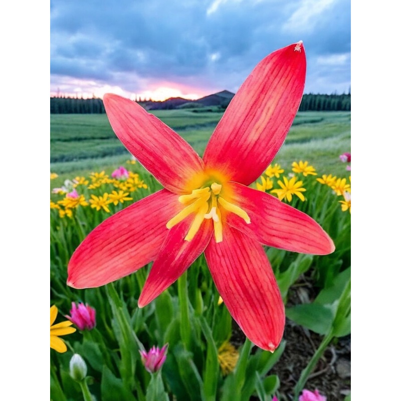 Rain Lily Red starfish 200