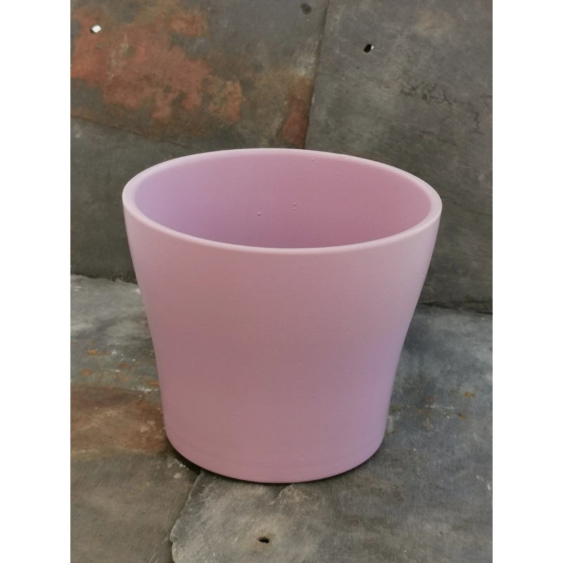 Stylish Ceramic Cache/Cover pots – Soft Lavender – 11cm