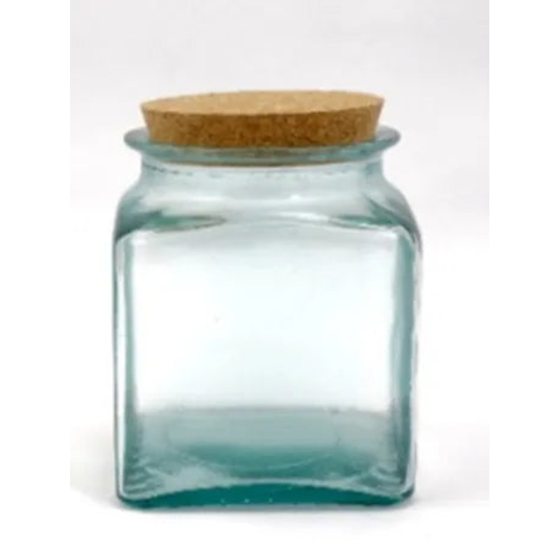 500ml Recycled Glass Terrarium Jar with a Cork Lid