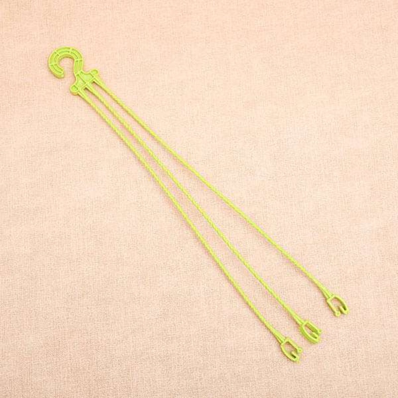 14.9 inch (38 cm) Plastic Hanger For Planters (Lime Yellow) (set of 6)