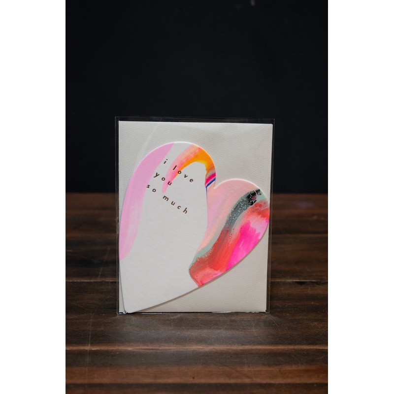Moglea Rainbow Heart Card