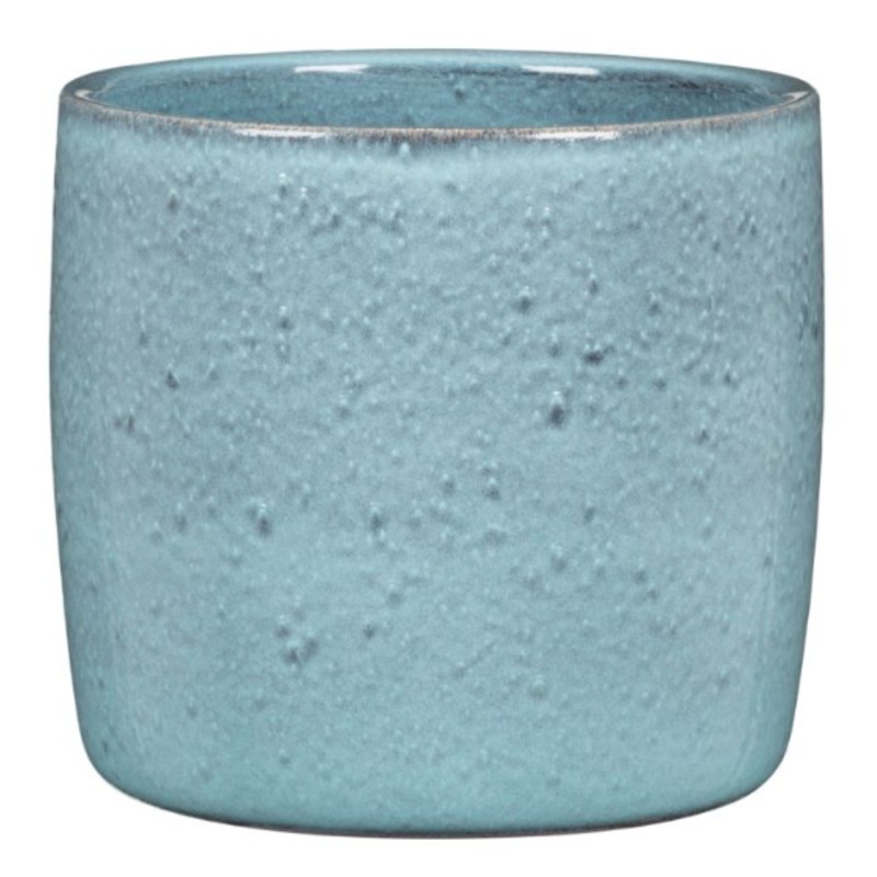 Stylish Ceramic Cache/Cover pots – Lagoon – 13cm