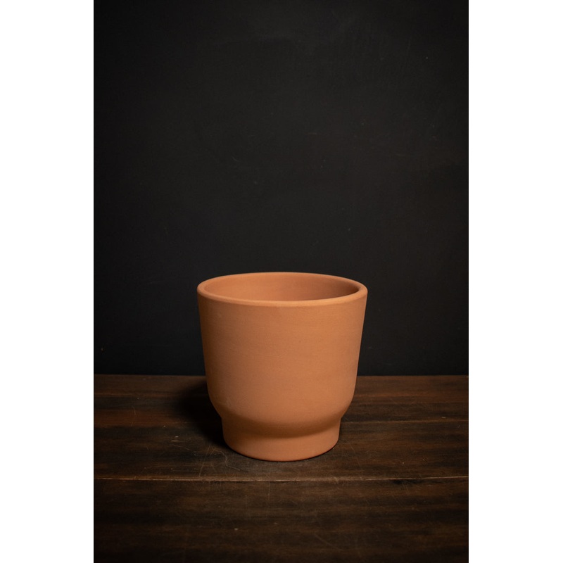 High Fired Footed Tapered Cylinder